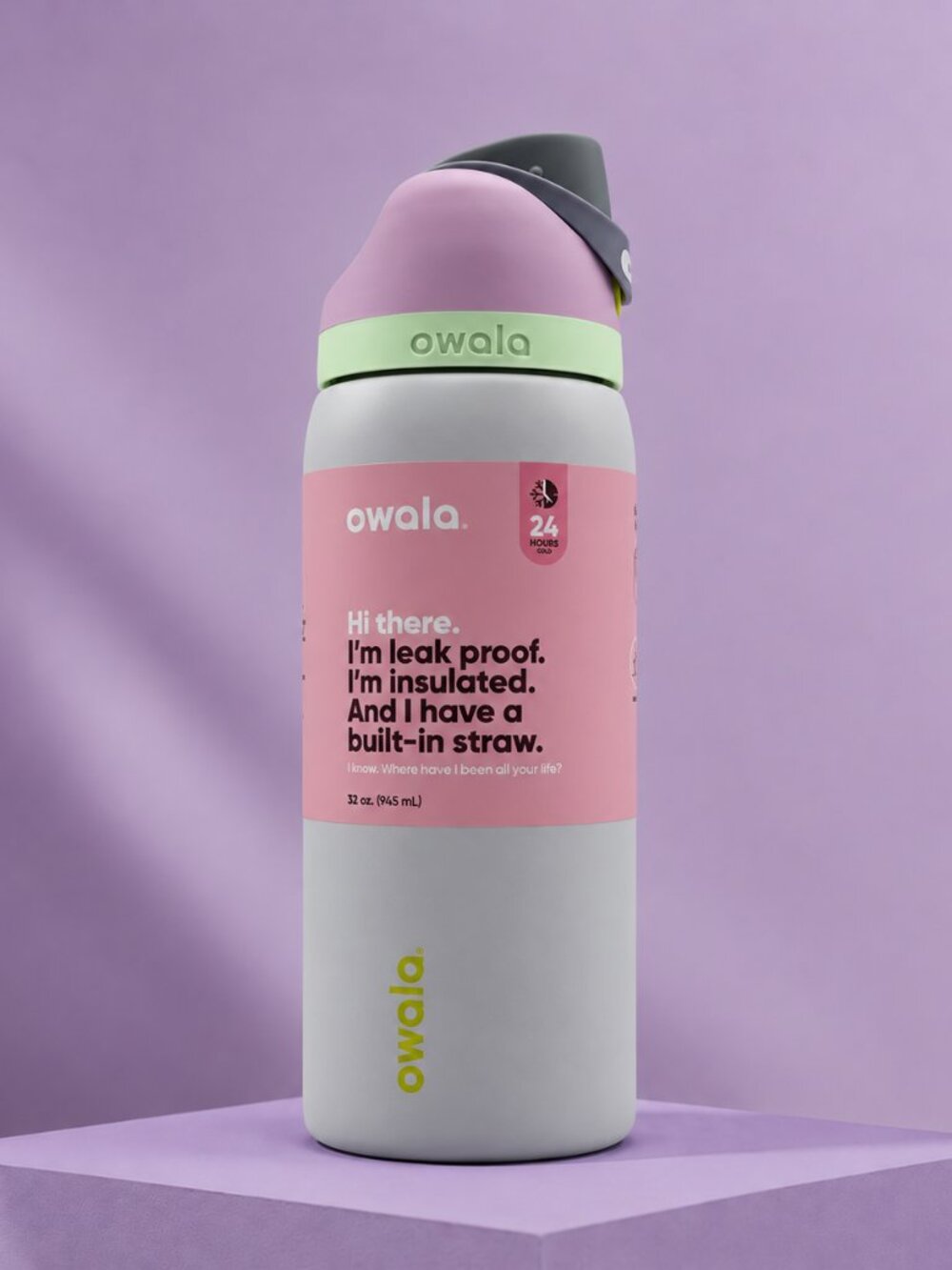 Owala 32oz Water Bottle Leakproof Insulated Straw Bottle